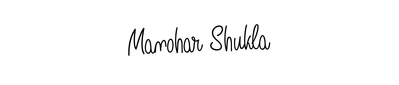 Also You can easily find your signature by using the search form. We will create Manohar Shukla name handwritten signature images for you free of cost using Angelique-Rose-font-FFP sign style. Manohar Shukla signature style 5 images and pictures png