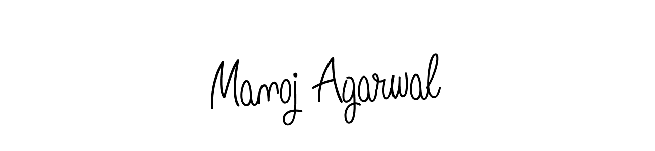 Create a beautiful signature design for name Manoj Agarwal. With this signature (Angelique-Rose-font-FFP) fonts, you can make a handwritten signature for free. Manoj Agarwal signature style 5 images and pictures png