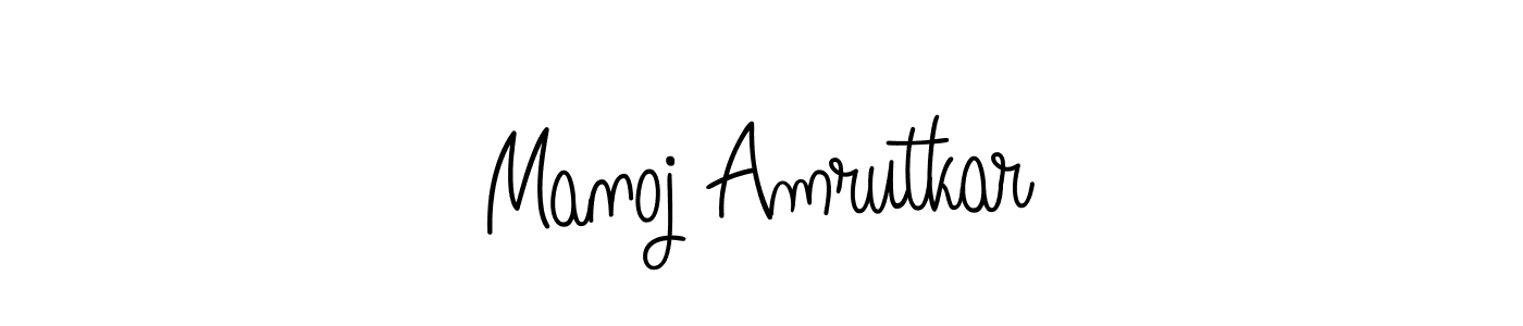 You should practise on your own different ways (Angelique-Rose-font-FFP) to write your name (Manoj Amrutkar) in signature. don't let someone else do it for you. Manoj Amrutkar signature style 5 images and pictures png
