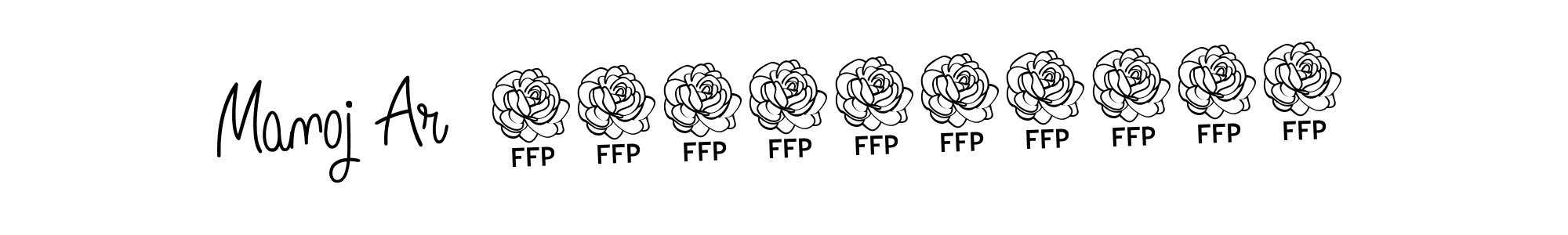 Here are the top 10 professional signature styles for the name Manoj Ar  9518545730. These are the best autograph styles you can use for your name. Manoj Ar  9518545730 signature style 5 images and pictures png