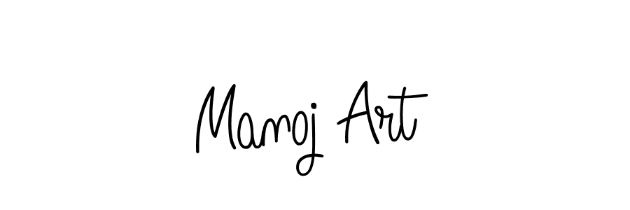 Design your own signature with our free online signature maker. With this signature software, you can create a handwritten (Angelique-Rose-font-FFP) signature for name Manoj Art. Manoj Art signature style 5 images and pictures png