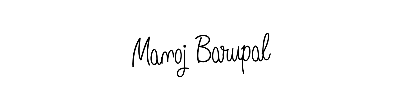 Use a signature maker to create a handwritten signature online. With this signature software, you can design (Angelique-Rose-font-FFP) your own signature for name Manoj Barupal. Manoj Barupal signature style 5 images and pictures png