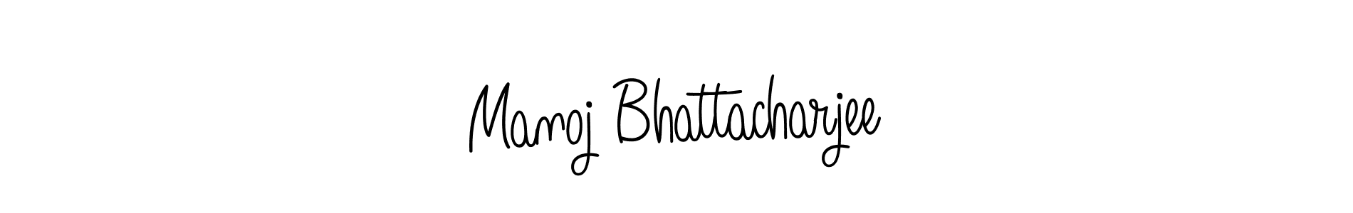Manoj Bhattacharjee stylish signature style. Best Handwritten Sign (Angelique-Rose-font-FFP) for my name. Handwritten Signature Collection Ideas for my name Manoj Bhattacharjee. Manoj Bhattacharjee signature style 5 images and pictures png
