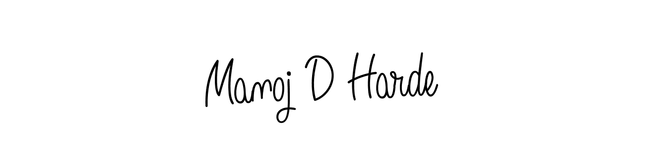 Also You can easily find your signature by using the search form. We will create Manoj D Harde name handwritten signature images for you free of cost using Angelique-Rose-font-FFP sign style. Manoj D Harde signature style 5 images and pictures png