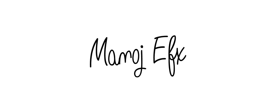 You should practise on your own different ways (Angelique-Rose-font-FFP) to write your name (Manoj Efx) in signature. don't let someone else do it for you. Manoj Efx signature style 5 images and pictures png