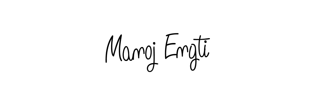 Create a beautiful signature design for name Manoj Engti. With this signature (Angelique-Rose-font-FFP) fonts, you can make a handwritten signature for free. Manoj Engti signature style 5 images and pictures png