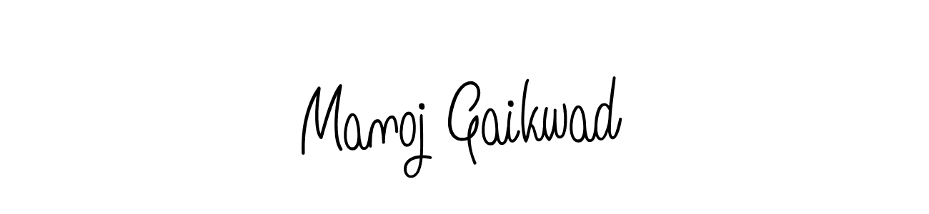 Also we have Manoj Gaikwad name is the best signature style. Create professional handwritten signature collection using Angelique-Rose-font-FFP autograph style. Manoj Gaikwad signature style 5 images and pictures png