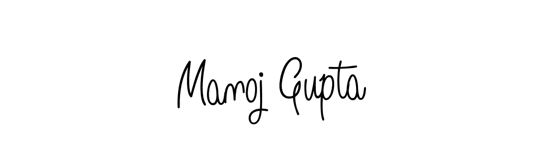 The best way (Angelique-Rose-font-FFP) to make a short signature is to pick only two or three words in your name. The name Manoj Gupta include a total of six letters. For converting this name. Manoj Gupta signature style 5 images and pictures png