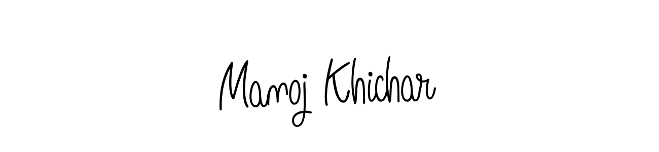 Similarly Angelique-Rose-font-FFP is the best handwritten signature design. Signature creator online .You can use it as an online autograph creator for name Manoj Khichar. Manoj Khichar signature style 5 images and pictures png