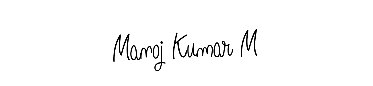 It looks lik you need a new signature style for name Manoj Kumar M. Design unique handwritten (Angelique-Rose-font-FFP) signature with our free signature maker in just a few clicks. Manoj Kumar M signature style 5 images and pictures png