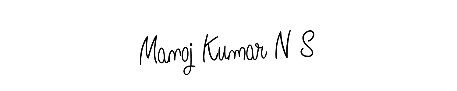 It looks lik you need a new signature style for name Manoj Kumar N S. Design unique handwritten (Angelique-Rose-font-FFP) signature with our free signature maker in just a few clicks. Manoj Kumar N S signature style 5 images and pictures png