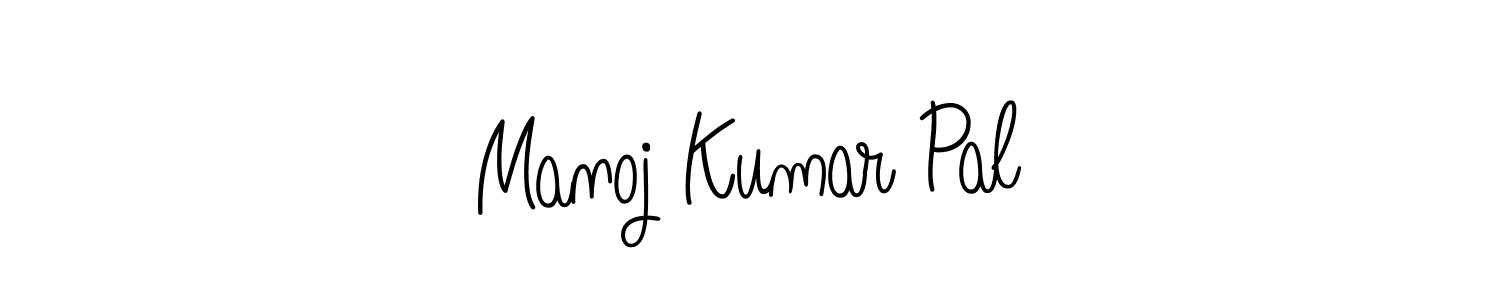 Design your own signature with our free online signature maker. With this signature software, you can create a handwritten (Angelique-Rose-font-FFP) signature for name Manoj Kumar Pal. Manoj Kumar Pal signature style 5 images and pictures png