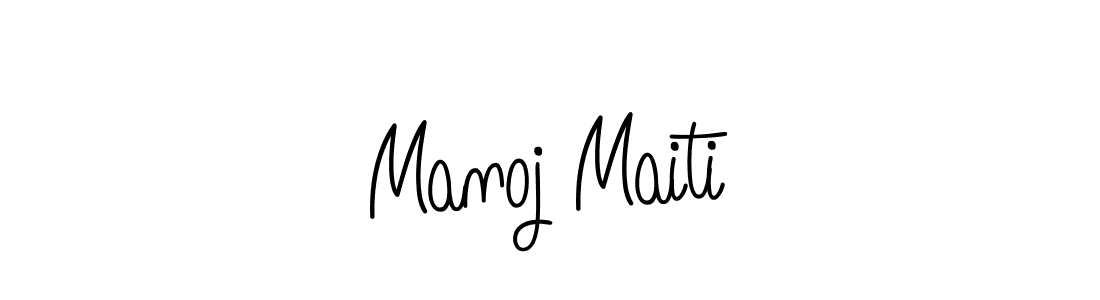 Make a short Manoj Maiti signature style. Manage your documents anywhere anytime using Angelique-Rose-font-FFP. Create and add eSignatures, submit forms, share and send files easily. Manoj Maiti signature style 5 images and pictures png