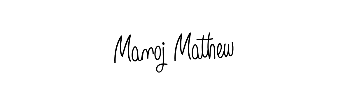 How to make Manoj Mathew signature? Angelique-Rose-font-FFP is a professional autograph style. Create handwritten signature for Manoj Mathew name. Manoj Mathew signature style 5 images and pictures png