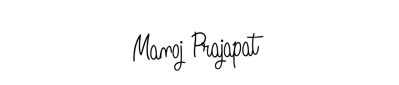 Make a beautiful signature design for name Manoj Prajapat. With this signature (Angelique-Rose-font-FFP) style, you can create a handwritten signature for free. Manoj Prajapat signature style 5 images and pictures png