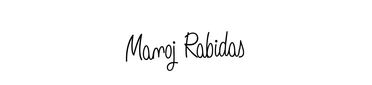 You should practise on your own different ways (Angelique-Rose-font-FFP) to write your name (Manoj Rabidas) in signature. don't let someone else do it for you. Manoj Rabidas signature style 5 images and pictures png