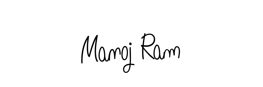 Design your own signature with our free online signature maker. With this signature software, you can create a handwritten (Angelique-Rose-font-FFP) signature for name Manoj Ram. Manoj Ram signature style 5 images and pictures png