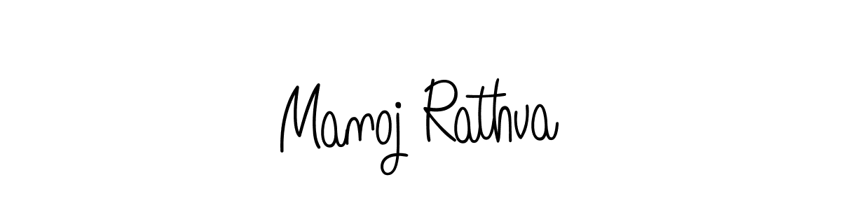 Make a short Manoj Rathva signature style. Manage your documents anywhere anytime using Angelique-Rose-font-FFP. Create and add eSignatures, submit forms, share and send files easily. Manoj Rathva signature style 5 images and pictures png