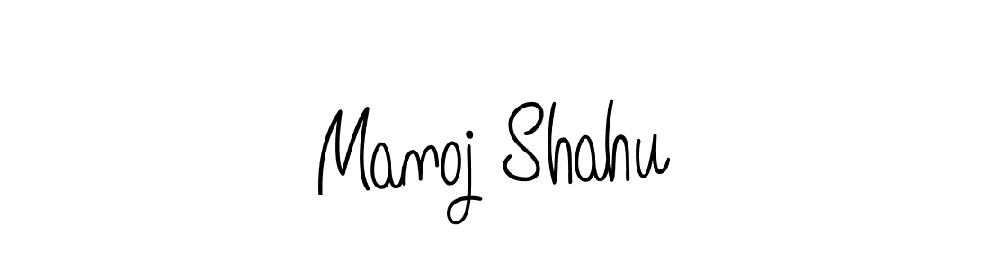 Manoj Shahu stylish signature style. Best Handwritten Sign (Angelique-Rose-font-FFP) for my name. Handwritten Signature Collection Ideas for my name Manoj Shahu. Manoj Shahu signature style 5 images and pictures png