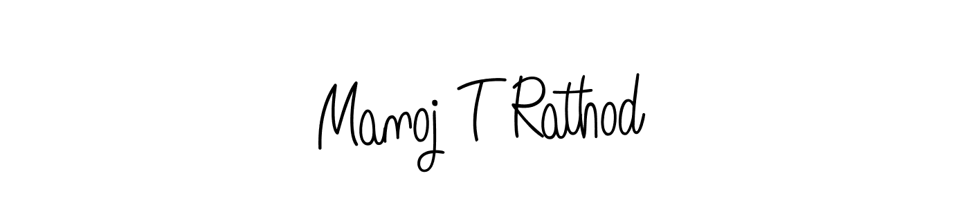 Manoj T Rathod stylish signature style. Best Handwritten Sign (Angelique-Rose-font-FFP) for my name. Handwritten Signature Collection Ideas for my name Manoj T Rathod. Manoj T Rathod signature style 5 images and pictures png