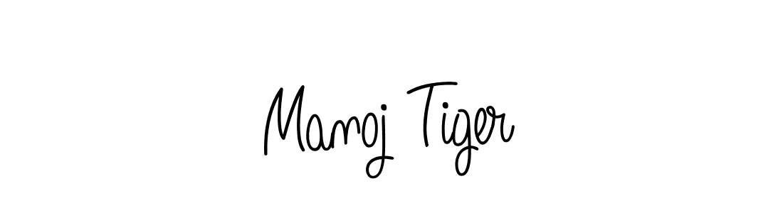 Create a beautiful signature design for name Manoj Tiger. With this signature (Angelique-Rose-font-FFP) fonts, you can make a handwritten signature for free. Manoj Tiger signature style 5 images and pictures png