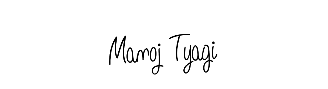 Create a beautiful signature design for name Manoj Tyagi. With this signature (Angelique-Rose-font-FFP) fonts, you can make a handwritten signature for free. Manoj Tyagi signature style 5 images and pictures png