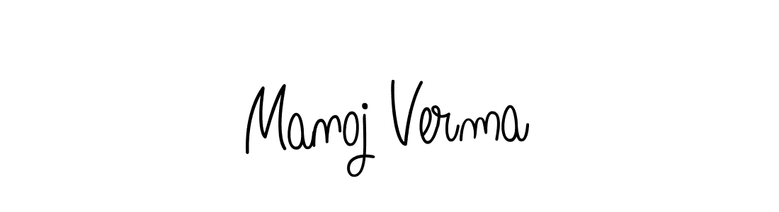 Make a beautiful signature design for name Manoj Verma. With this signature (Angelique-Rose-font-FFP) style, you can create a handwritten signature for free. Manoj Verma signature style 5 images and pictures png