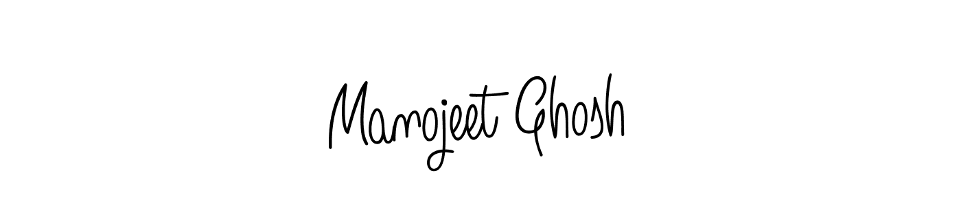 Create a beautiful signature design for name Manojeet Ghosh. With this signature (Angelique-Rose-font-FFP) fonts, you can make a handwritten signature for free. Manojeet Ghosh signature style 5 images and pictures png