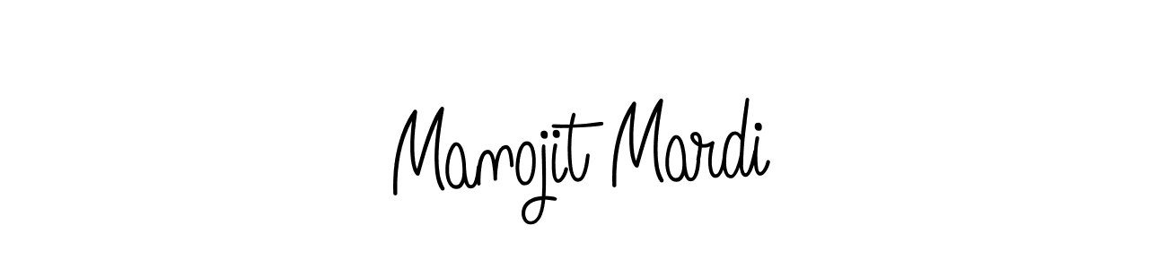 The best way (Angelique-Rose-font-FFP) to make a short signature is to pick only two or three words in your name. The name Manojit Mardi include a total of six letters. For converting this name. Manojit Mardi signature style 5 images and pictures png