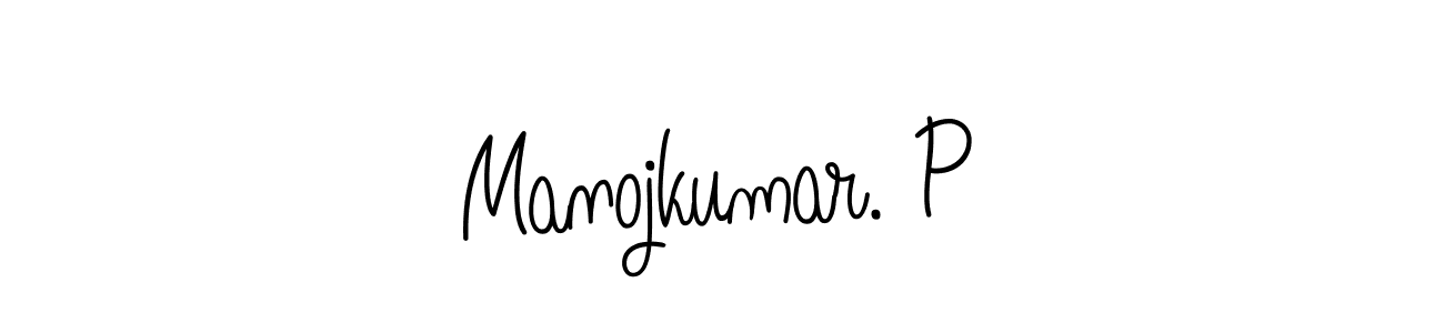 How to Draw Manojkumar. P signature style? Angelique-Rose-font-FFP is a latest design signature styles for name Manojkumar. P. Manojkumar. P signature style 5 images and pictures png