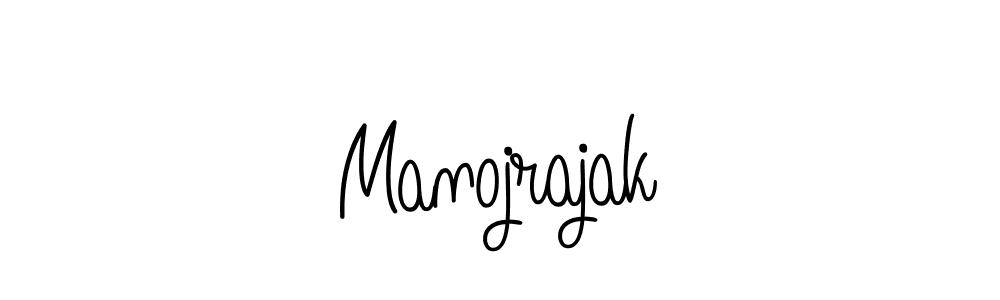 Make a beautiful signature design for name Manojrajak. With this signature (Angelique-Rose-font-FFP) style, you can create a handwritten signature for free. Manojrajak signature style 5 images and pictures png
