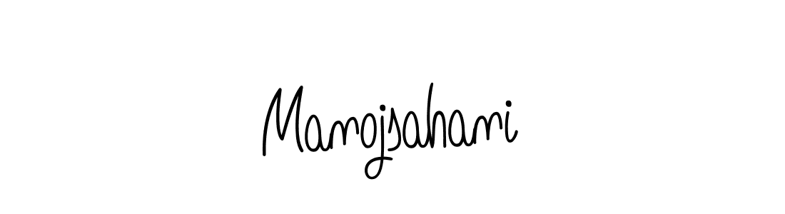 Manojsahani stylish signature style. Best Handwritten Sign (Angelique-Rose-font-FFP) for my name. Handwritten Signature Collection Ideas for my name Manojsahani. Manojsahani signature style 5 images and pictures png