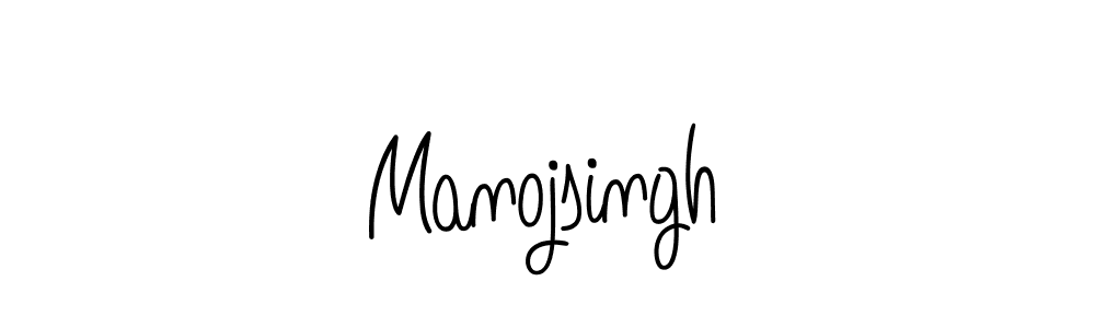 How to make Manojsingh name signature. Use Angelique-Rose-font-FFP style for creating short signs online. This is the latest handwritten sign. Manojsingh signature style 5 images and pictures png
