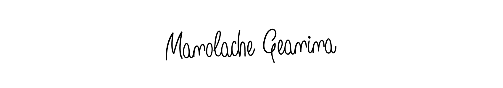 How to Draw Manolache Geanina signature style? Angelique-Rose-font-FFP is a latest design signature styles for name Manolache Geanina. Manolache Geanina signature style 5 images and pictures png