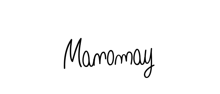 How to make Manomay signature? Angelique-Rose-font-FFP is a professional autograph style. Create handwritten signature for Manomay name. Manomay signature style 5 images and pictures png