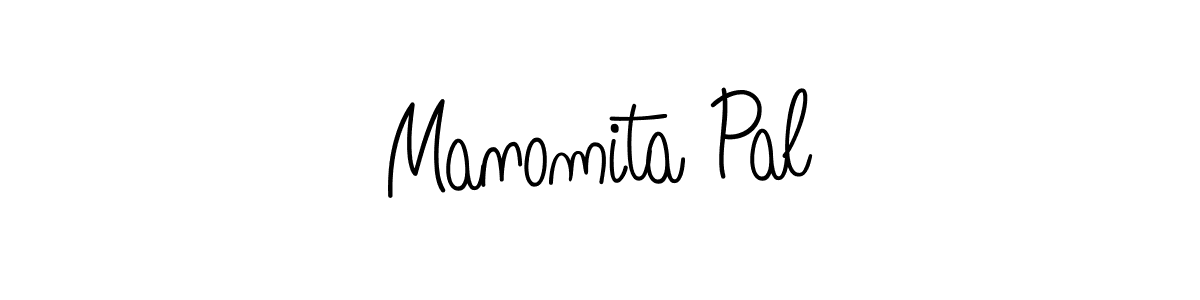 Manomita Pal stylish signature style. Best Handwritten Sign (Angelique-Rose-font-FFP) for my name. Handwritten Signature Collection Ideas for my name Manomita Pal. Manomita Pal signature style 5 images and pictures png