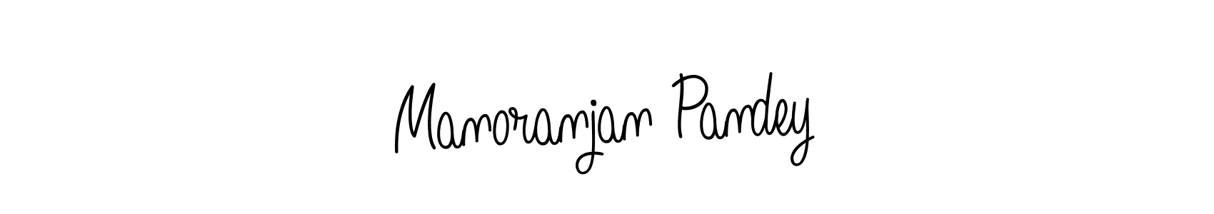The best way (Angelique-Rose-font-FFP) to make a short signature is to pick only two or three words in your name. The name Manoranjan Pandey include a total of six letters. For converting this name. Manoranjan Pandey signature style 5 images and pictures png