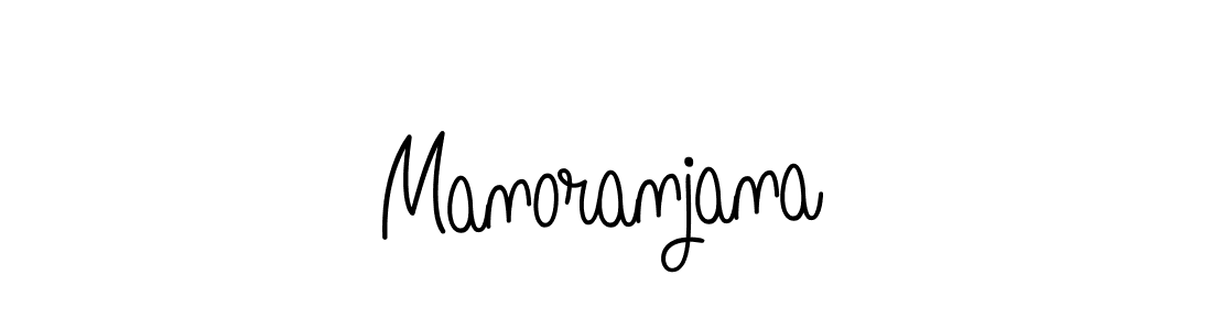 Manoranjana stylish signature style. Best Handwritten Sign (Angelique-Rose-font-FFP) for my name. Handwritten Signature Collection Ideas for my name Manoranjana. Manoranjana signature style 5 images and pictures png