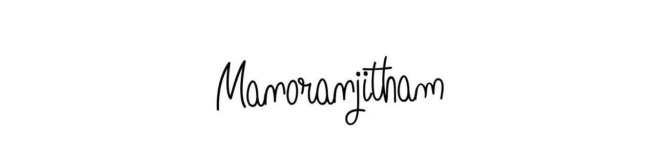 How to make Manoranjitham signature? Angelique-Rose-font-FFP is a professional autograph style. Create handwritten signature for Manoranjitham name. Manoranjitham signature style 5 images and pictures png