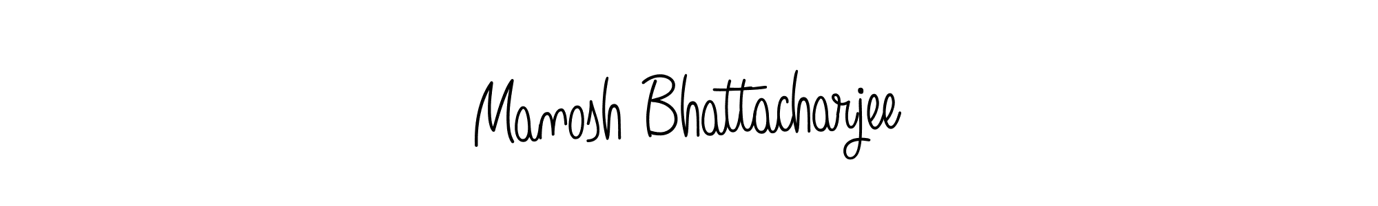 Make a beautiful signature design for name Manosh Bhattacharjee. Use this online signature maker to create a handwritten signature for free. Manosh Bhattacharjee signature style 5 images and pictures png