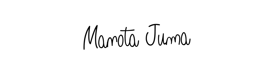How to make Manota Juma signature? Angelique-Rose-font-FFP is a professional autograph style. Create handwritten signature for Manota Juma name. Manota Juma signature style 5 images and pictures png
