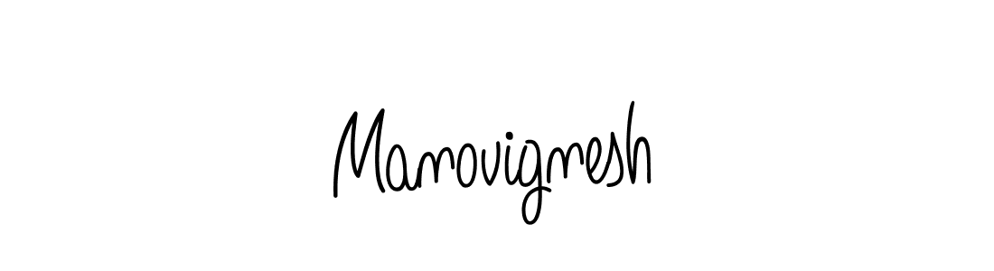 Design your own signature with our free online signature maker. With this signature software, you can create a handwritten (Angelique-Rose-font-FFP) signature for name Manovignesh. Manovignesh signature style 5 images and pictures png