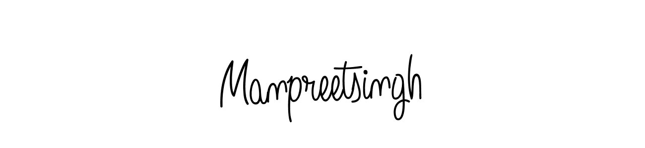 Manpreetsingh stylish signature style. Best Handwritten Sign (Angelique-Rose-font-FFP) for my name. Handwritten Signature Collection Ideas for my name Manpreetsingh. Manpreetsingh signature style 5 images and pictures png