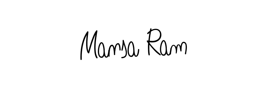 Design your own signature with our free online signature maker. With this signature software, you can create a handwritten (Angelique-Rose-font-FFP) signature for name Mansa Ram. Mansa Ram signature style 5 images and pictures png