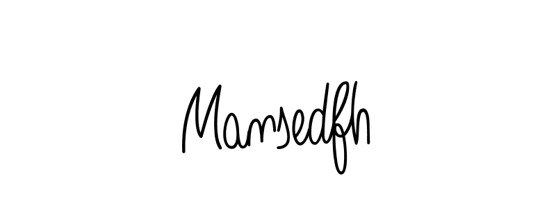 Use a signature maker to create a handwritten signature online. With this signature software, you can design (Angelique-Rose-font-FFP) your own signature for name Mansedfh. Mansedfh signature style 5 images and pictures png