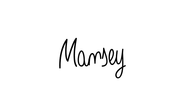How to make Mansey name signature. Use Angelique-Rose-font-FFP style for creating short signs online. This is the latest handwritten sign. Mansey signature style 5 images and pictures png