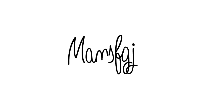 Use a signature maker to create a handwritten signature online. With this signature software, you can design (Angelique-Rose-font-FFP) your own signature for name Mansfgj. Mansfgj signature style 5 images and pictures png