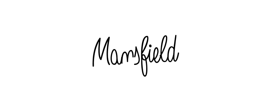 Make a beautiful signature design for name Mansfield. With this signature (Angelique-Rose-font-FFP) style, you can create a handwritten signature for free. Mansfield signature style 5 images and pictures png