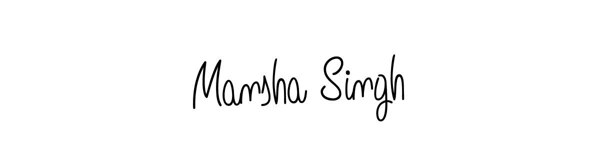 How to Draw Mansha Singh signature style? Angelique-Rose-font-FFP is a latest design signature styles for name Mansha Singh. Mansha Singh signature style 5 images and pictures png