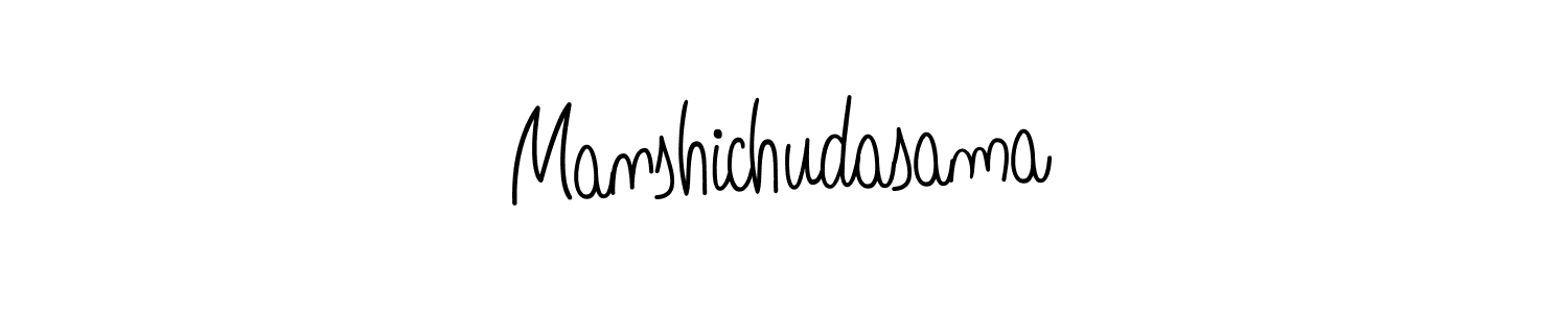 You should practise on your own different ways (Angelique-Rose-font-FFP) to write your name (Manshichudasama) in signature. don't let someone else do it for you. Manshichudasama signature style 5 images and pictures png